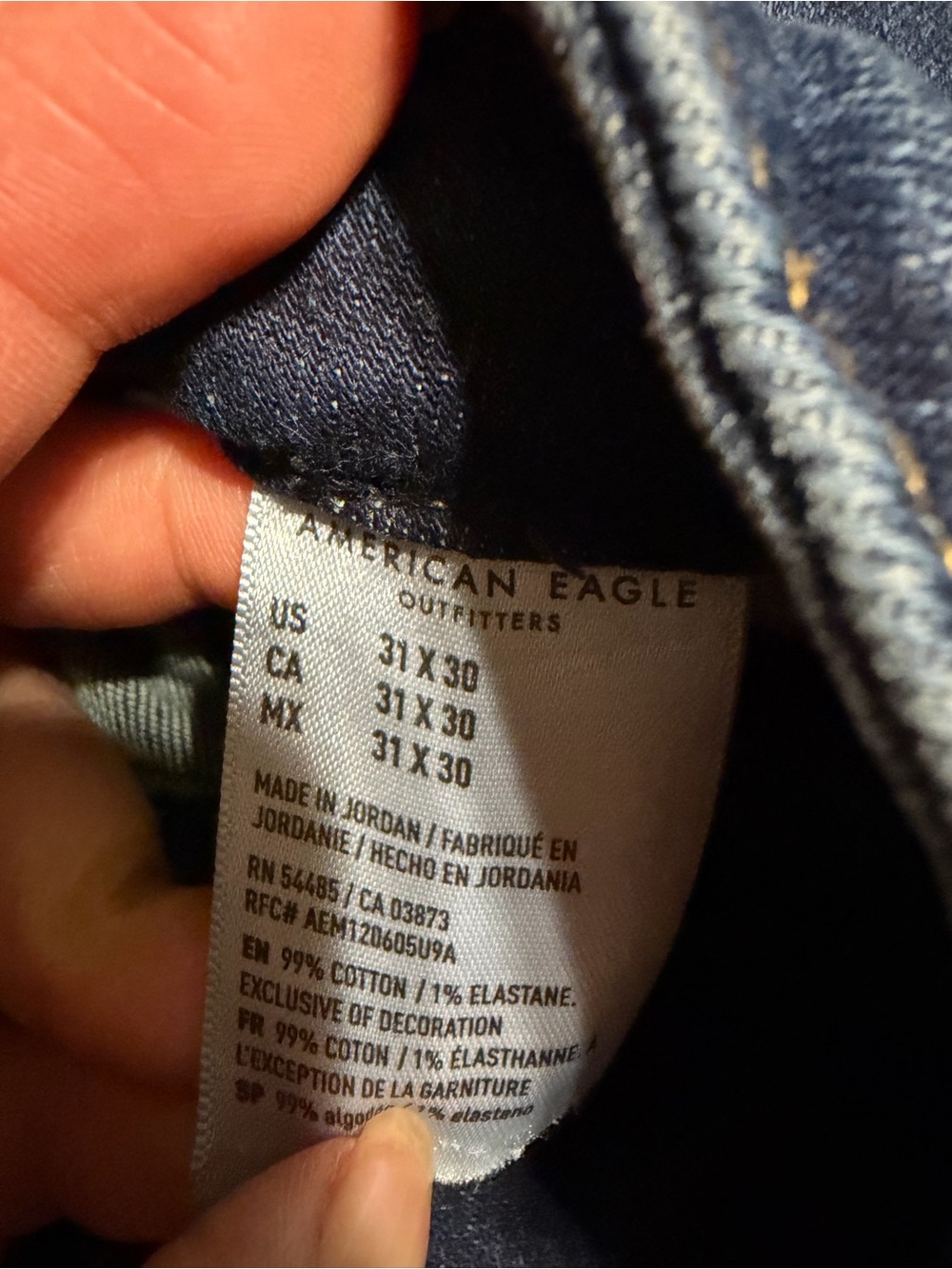 5 pair of American Eagle Outfitters jeans4 are size 31✖️30 & 1 black is 32✖️30 - Picture 6 of 10